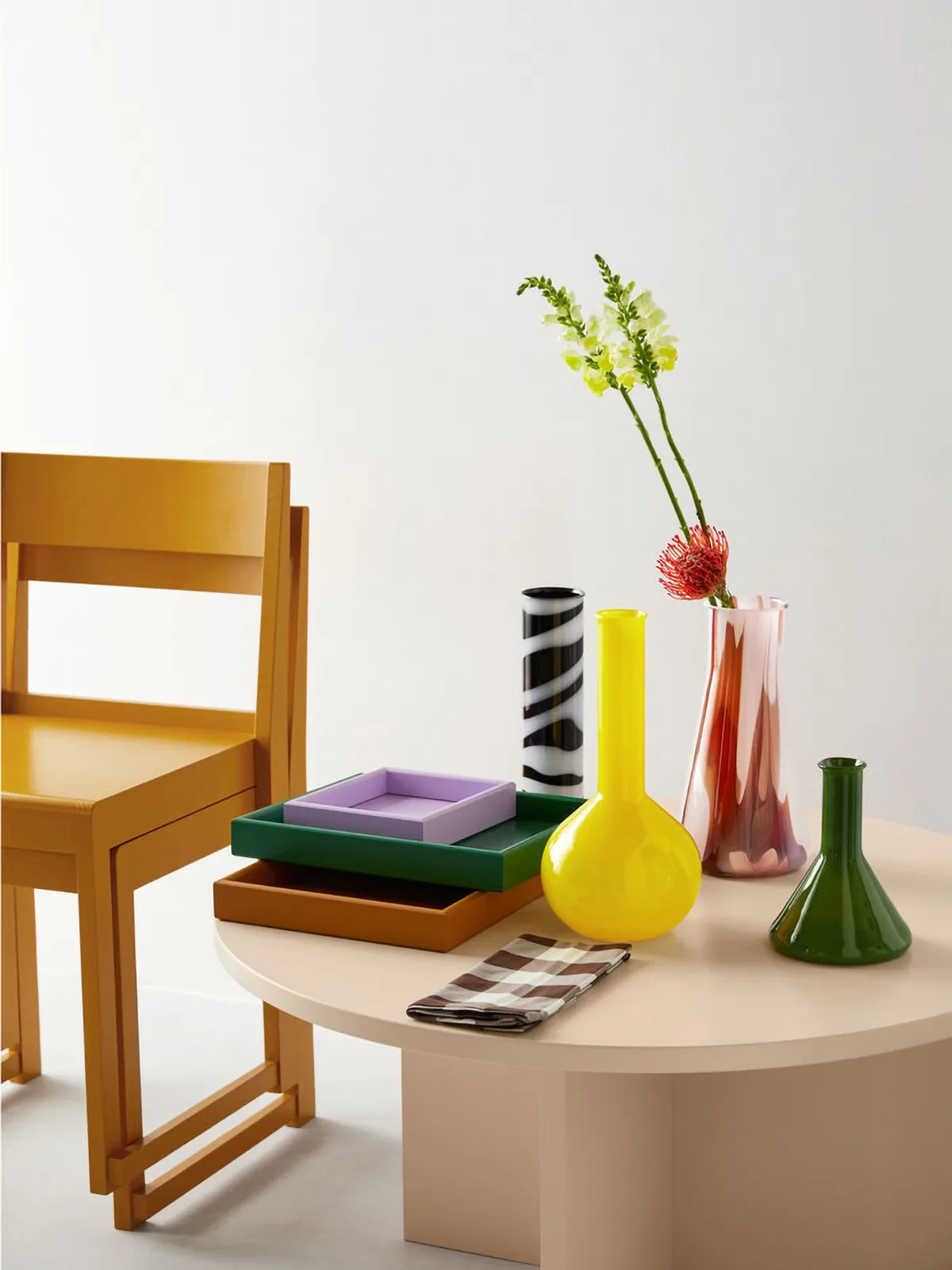 Lab mätglas vas 18,5 cm, Grön Kosta Boda