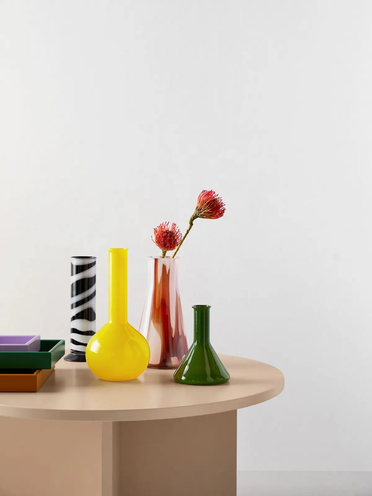 Lab mätglas vas 18,5 cm, Grön Kosta Boda