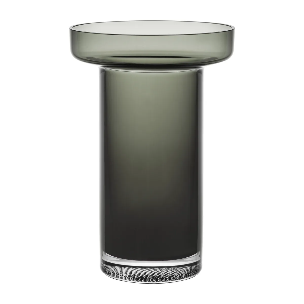 Kosta Boda Limelight Rose vas 23 cm Rökgrå