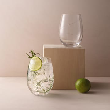 Line gin & tonic glas 60 cl - Klar - Kosta Boda