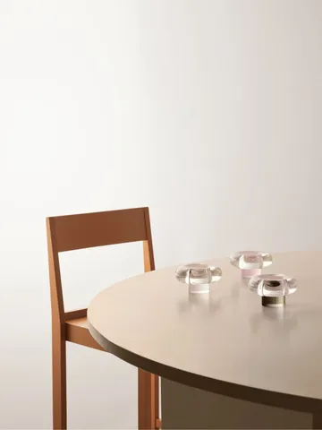 Orion ljuslykta Ø11x6,3 cm - Grå - Kosta Boda