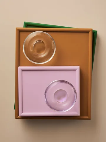 Orion ljuslykta Ø11x6,3 cm - Rosa - Kosta Boda