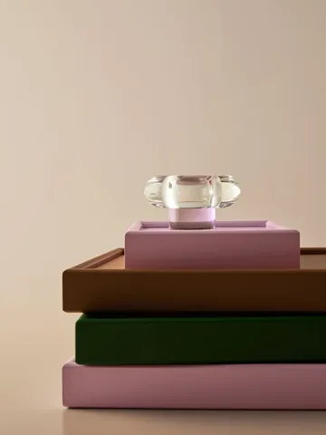 Orion ljuslykta Ø11x6,3 cm - Rosa - Kosta Boda