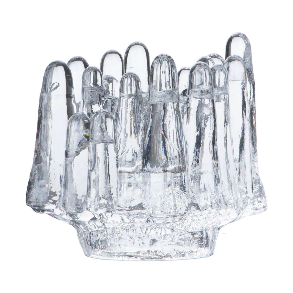 Kosta Boda Polar ljushållare 112 mm Klar | Skandinavisk Design | Ljuslyktor & Ljusfat | Transparent