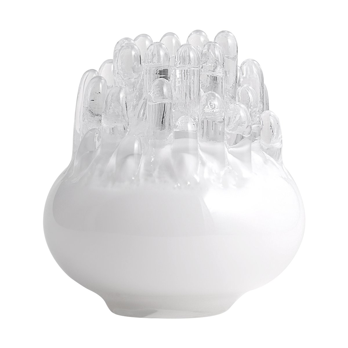 Kosta Boda Polar ljushållare 200 mm Vit | Skandinavisk Design | Konstglas | Vit