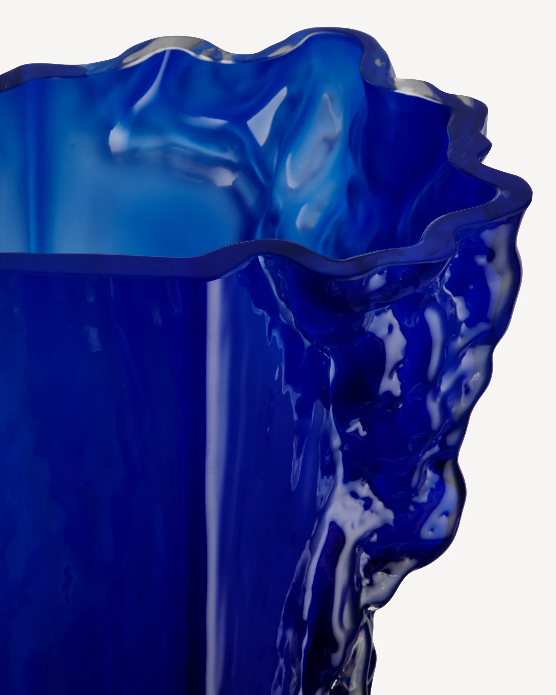 Rocky Baroque vas 35 cm, Deep blue Kosta Boda