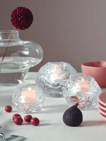 Snowball ljuslykta - Liten, H6 cm - Kosta Boda