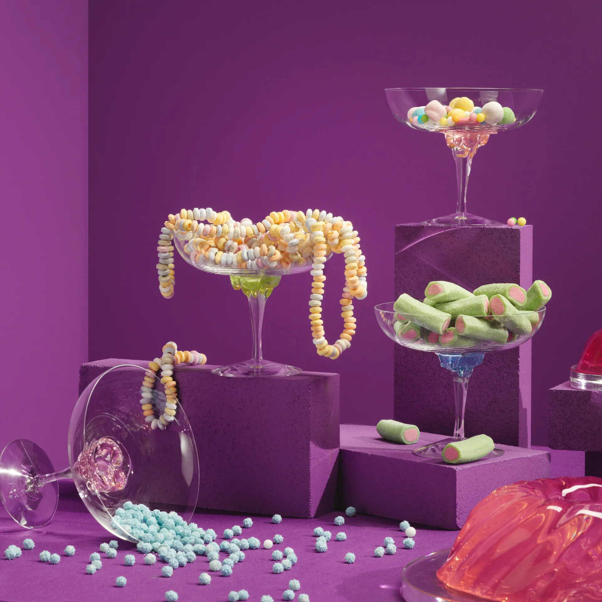 Sugar Dandy coupeglas 32 cl, Grön Kosta Boda