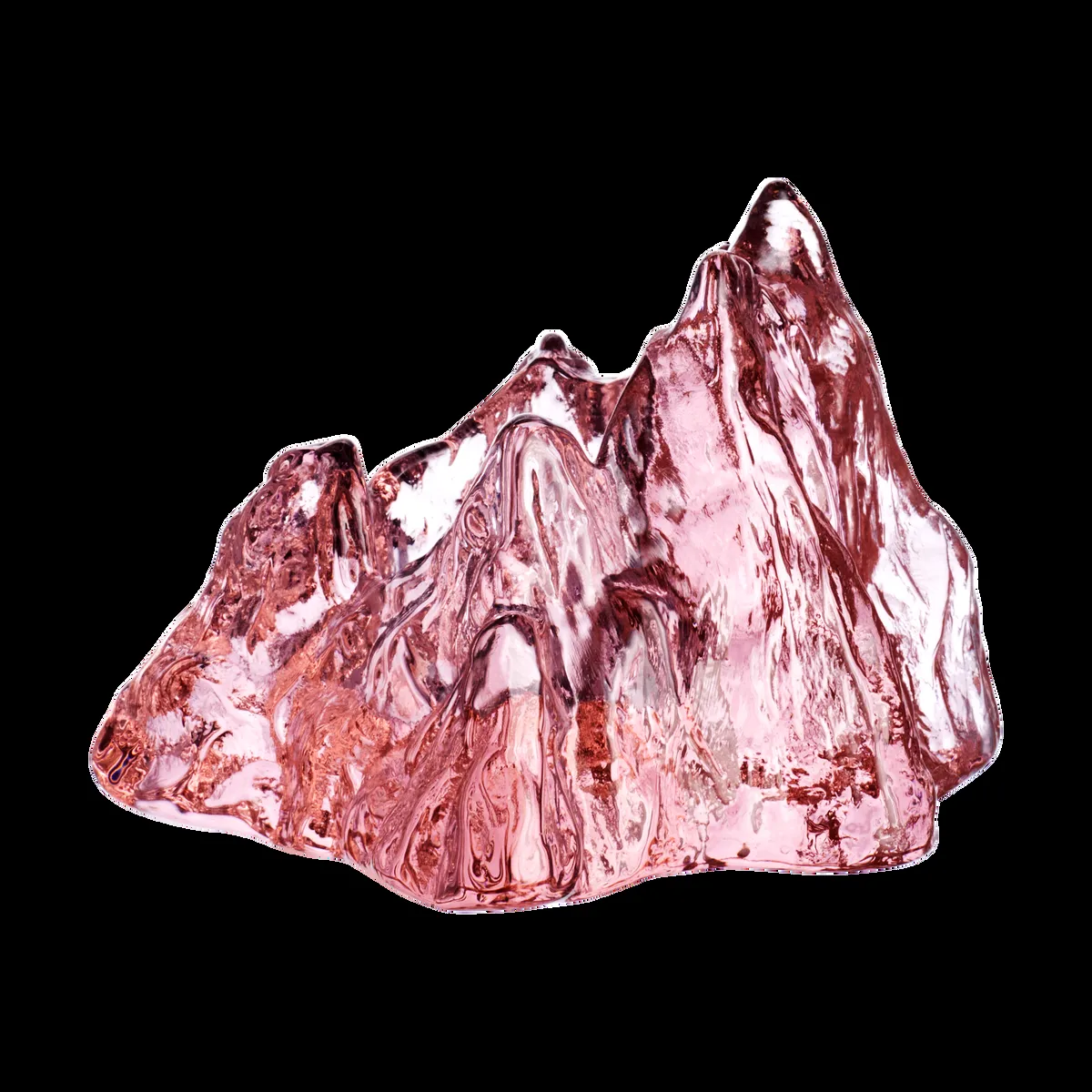 Kosta Boda The Rock ljuslykta 91 mm Rosa