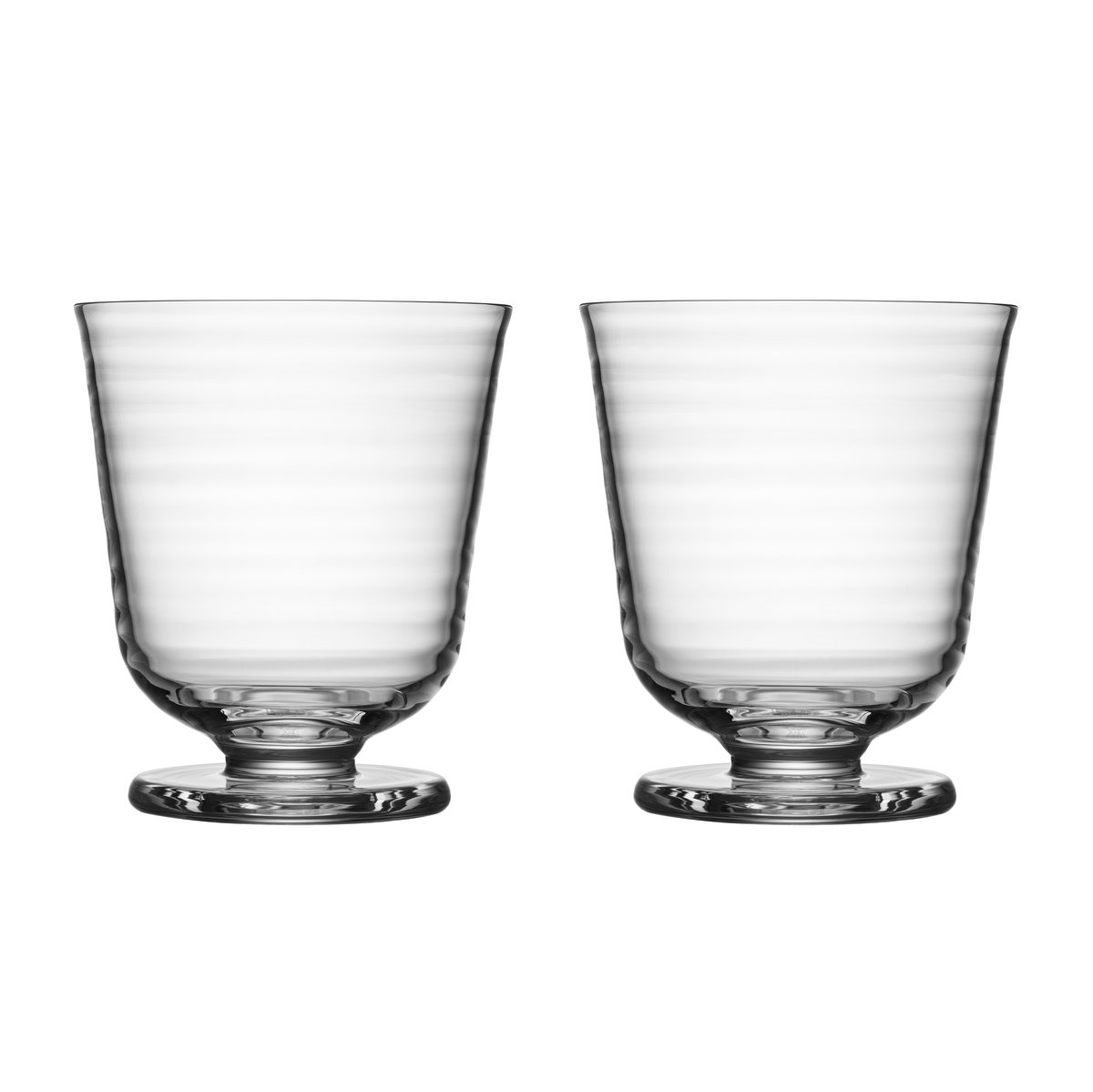 Kosta Boda Viva glas på fot 20 cl 2-pack Klar | Skandinavisk Design | Dricksglas | Transparent