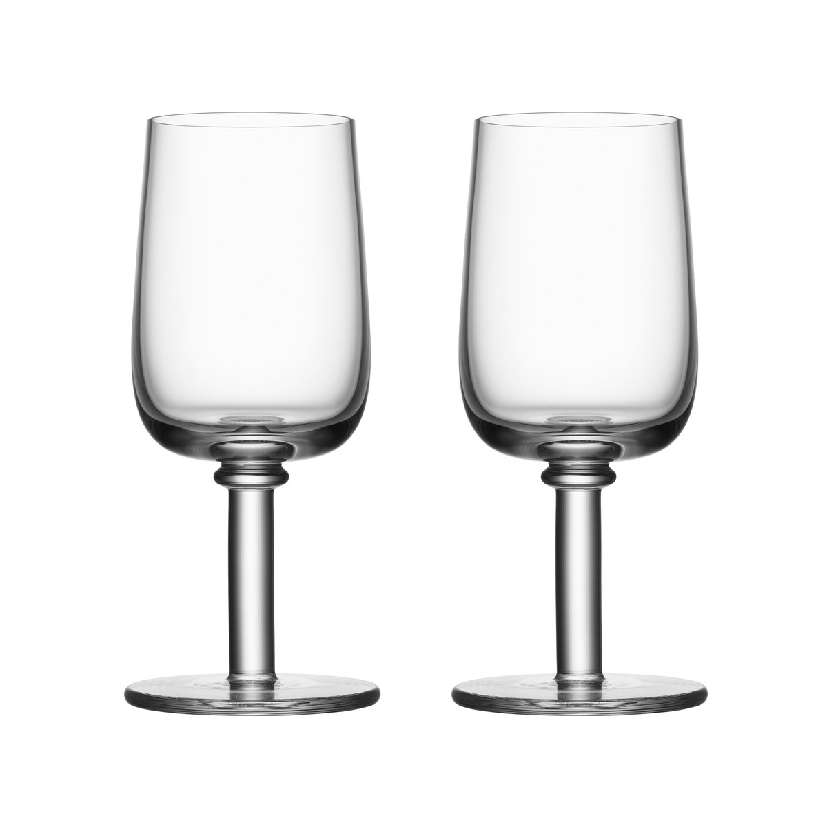 Kosta Boda Viva glas på fot 25 cl 2-pack Klar | Skandinavisk Design | Vinglas | Transparent
