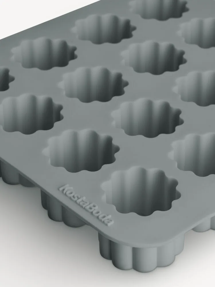 Viva iskubsform 16 fack 13 cl, Antracit Kosta Boda