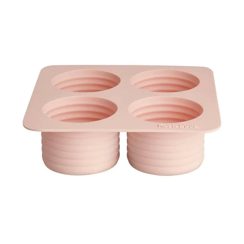 Kosta Boda Viva iskubsform 4 fack 13 cl Puderrosa | Skandinavisk Design | Isformar & Iskrossare | Rosa