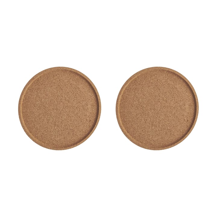 Viva korkunderlägg Ø16,8 cm 2-pack - Brun - Kosta Boda
