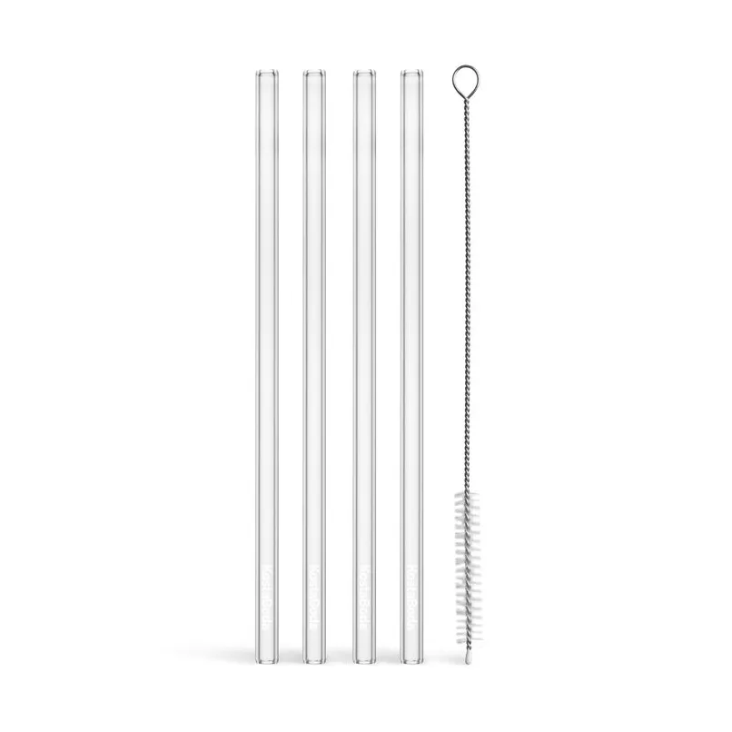 Viva sugrör + rengörningsborste 5 delar, Klar Kosta Boda