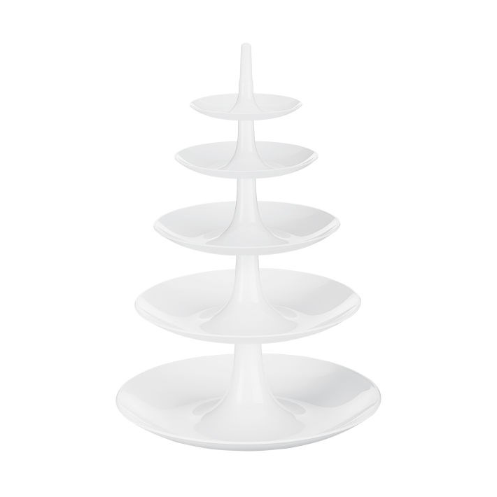 Koziol Babell kakfat-våningsfat big Cotton white | Skandinavisk Design | Tårtfat & Kakfat | Vit