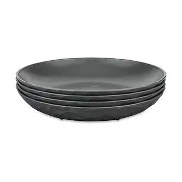 Club djup tallrik Ø22 cm 4-pack biocirk termoplast - Nature ash grey - Koziol