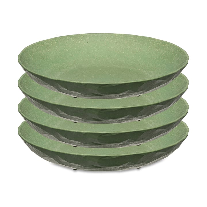 Club djup tallrik Ø22 cm 4-pack - Nature leaf green - Koziol