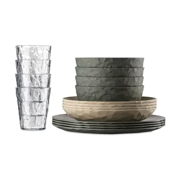 Club Göteborg servis 16 delar biocirk termoplast - Multi - Koziol