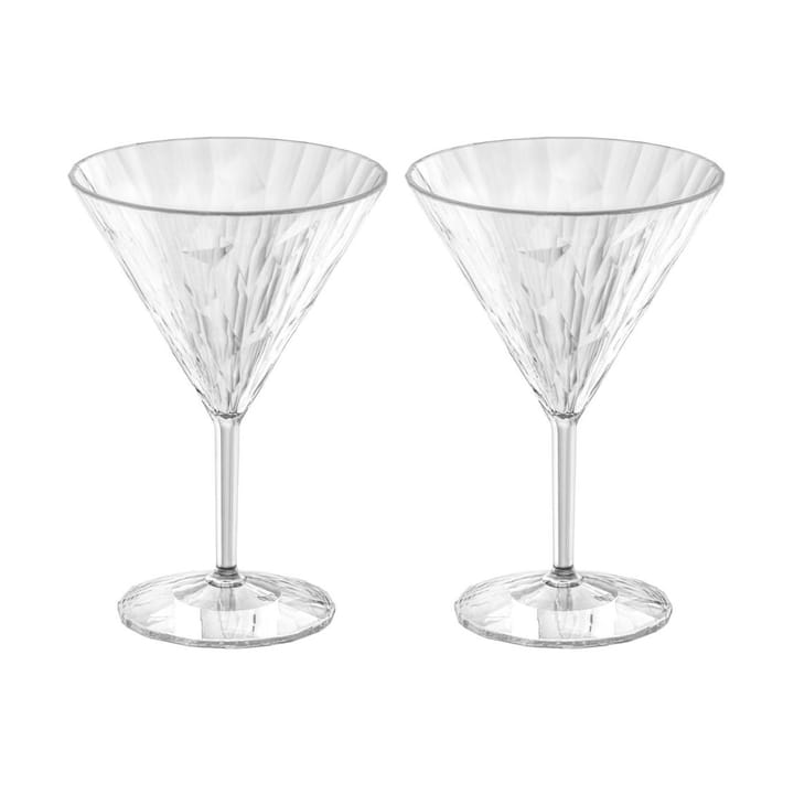 Club No. 12 martiniglas plast 25 cl 2-pack - Kristallklar - Koziol