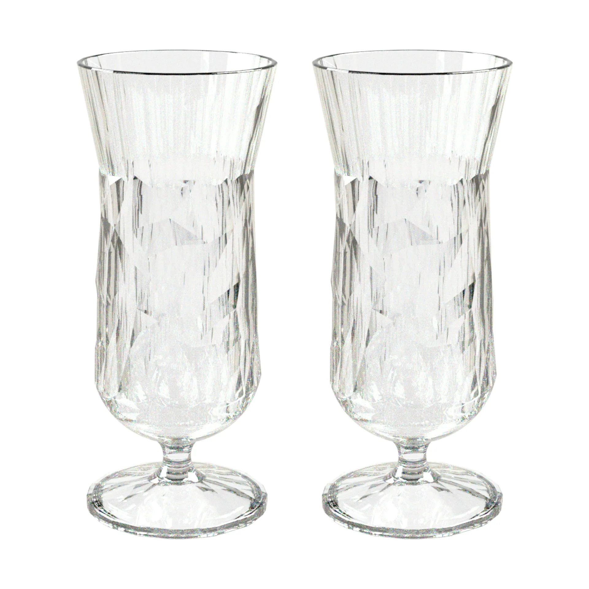 Club No. 17 drinkglas plast 40 cl 2-pack, Kristallklar Koziol