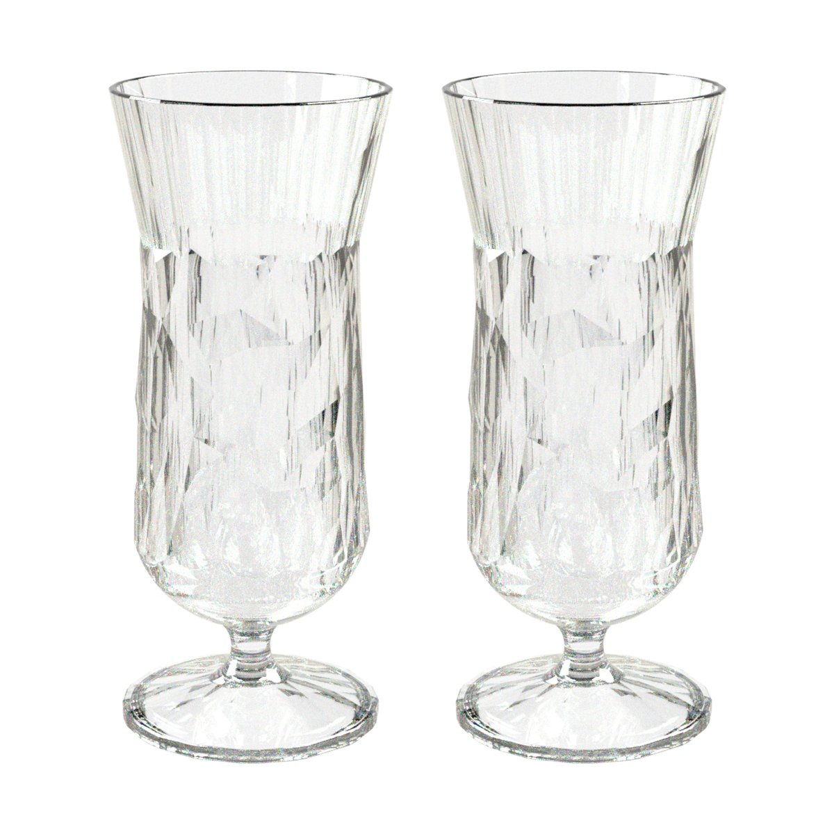 Koziol Club No. 17 drinkglas plast 40 cl 2-pack Kristallklar