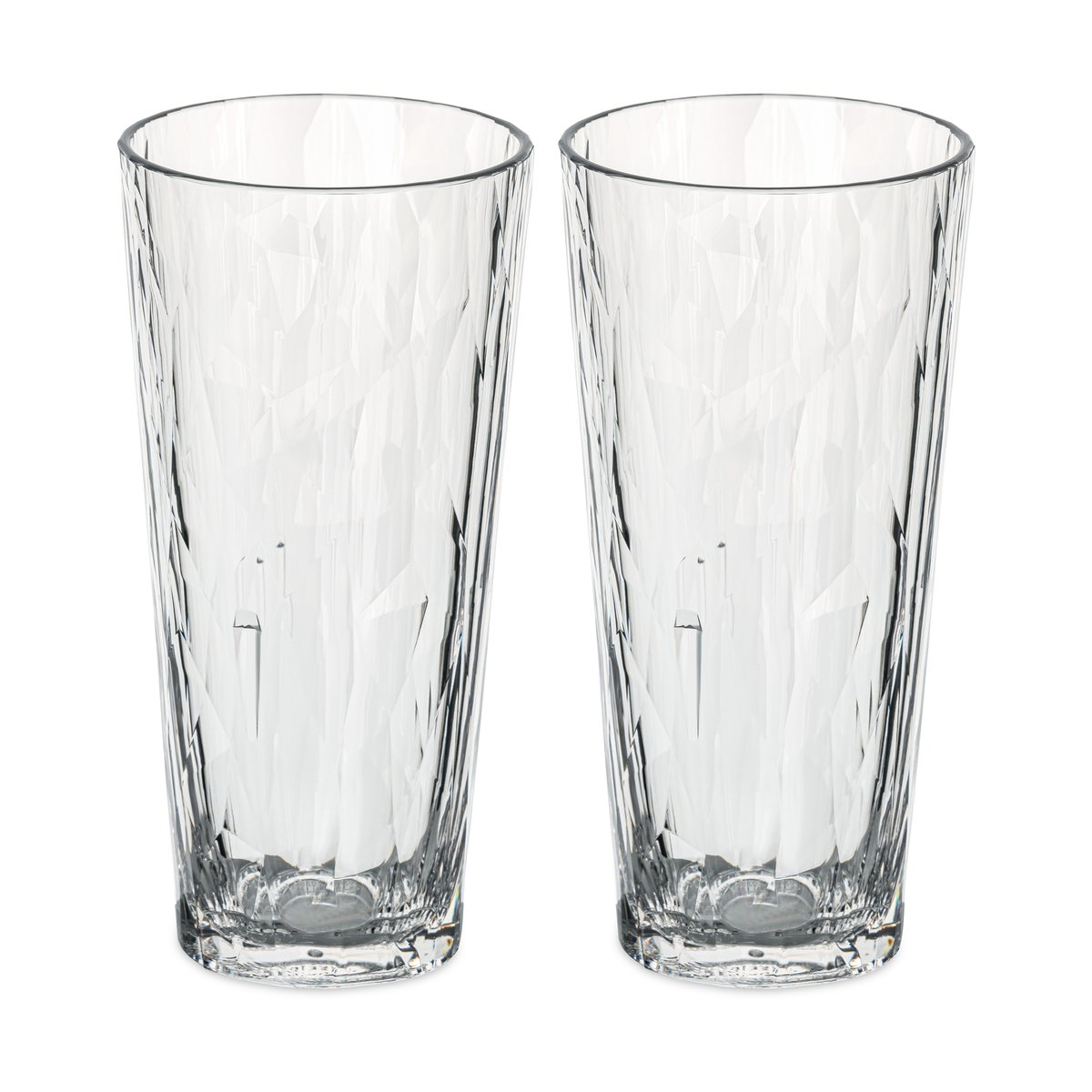 Koziol Club No. 19 drinkglas plast 25 cl 2-pack Kristallklar