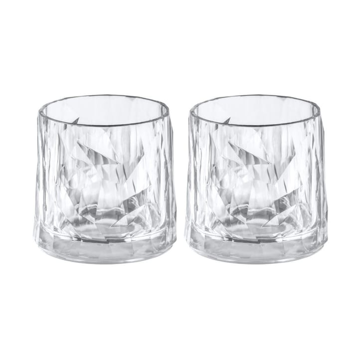 Club No. 2 tumblerglas plast 25 cl 2-pack - Kristallklar - Koziol