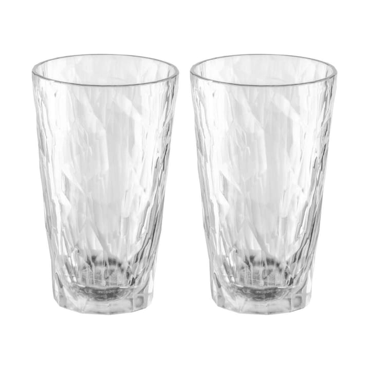 Club No. 6 longdrinkglas plast 30 cl 2-pack - Kristallklar - Koziol