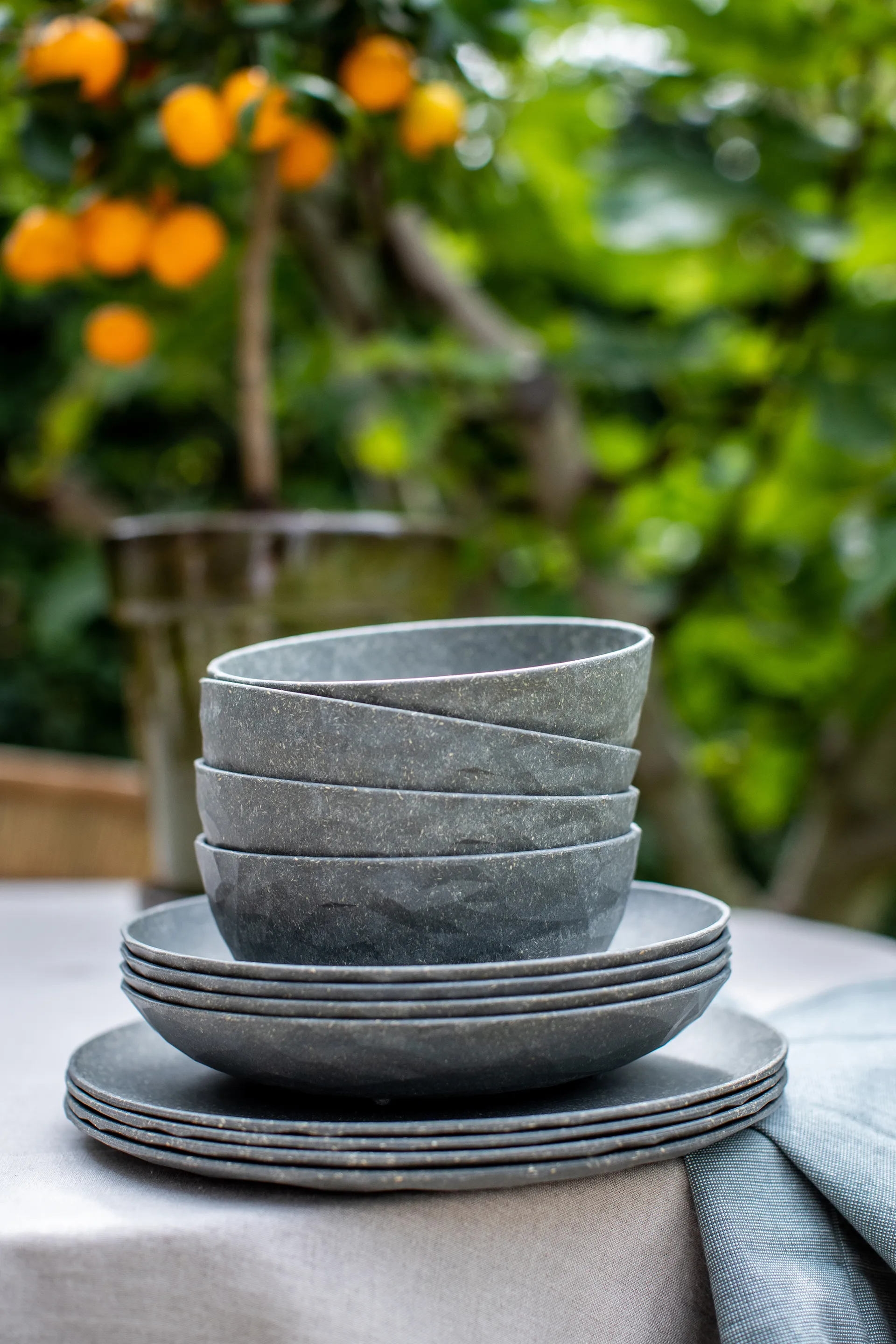 Club skål Ø16,2 cm 4-pack biocirkulär termoplast, Nature ash grey Koziol