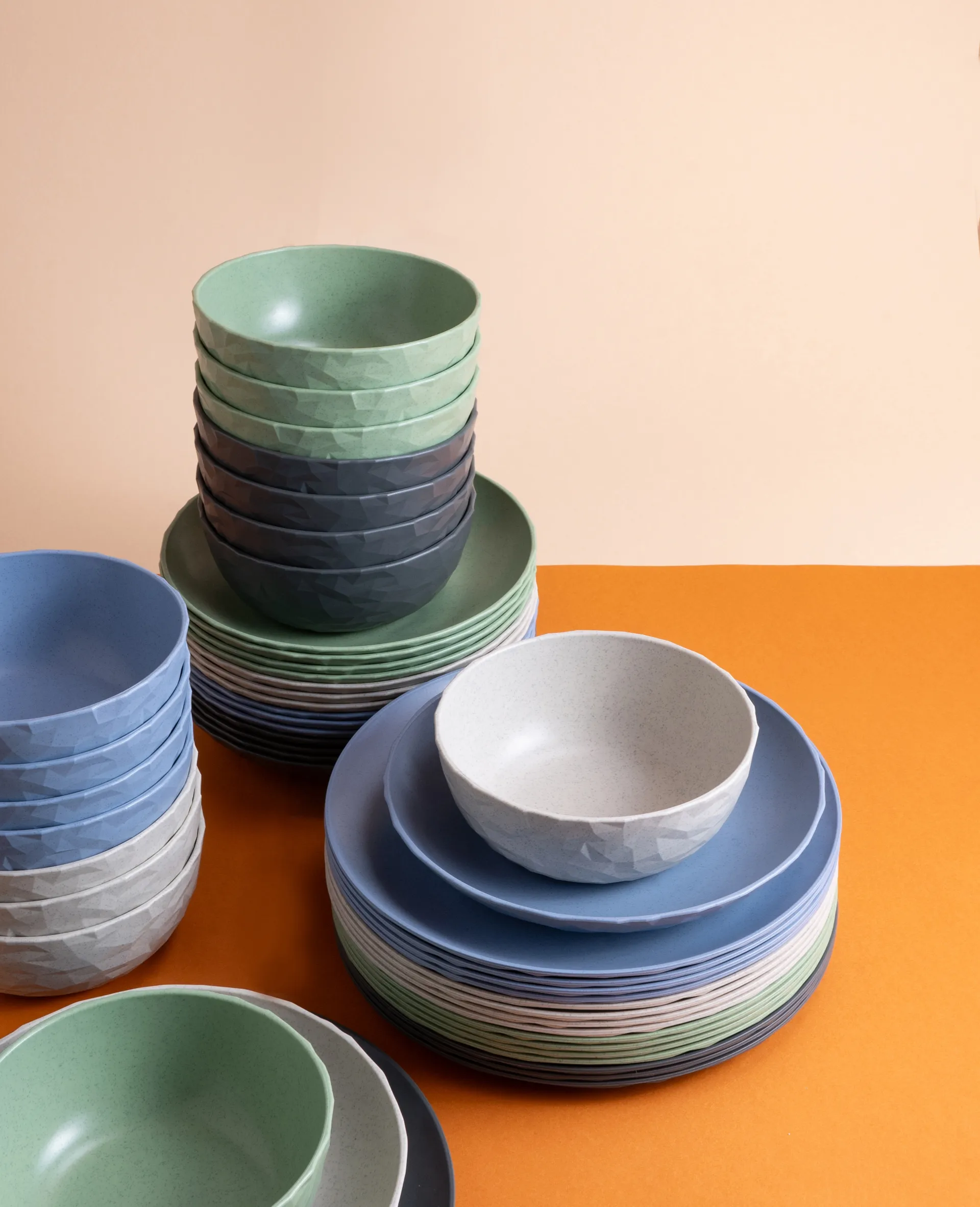 Club skål Ø16,2 cm 4-pack biocirkulär termoplast, Nature ash grey Koziol