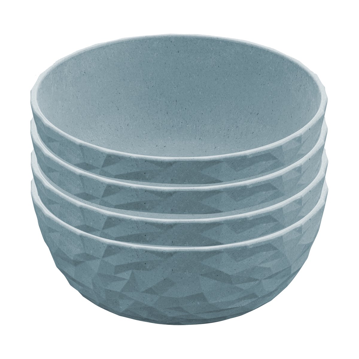 Koziol Club skål 16,2 cm 4-pack Nature flower blue | Skandinavisk Design | Frukostskålar | Blå