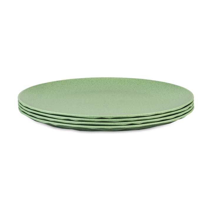 Club tallrik Ø26 cm 4-pack biocirkulär termoplast - Nature leaf green - Koziol