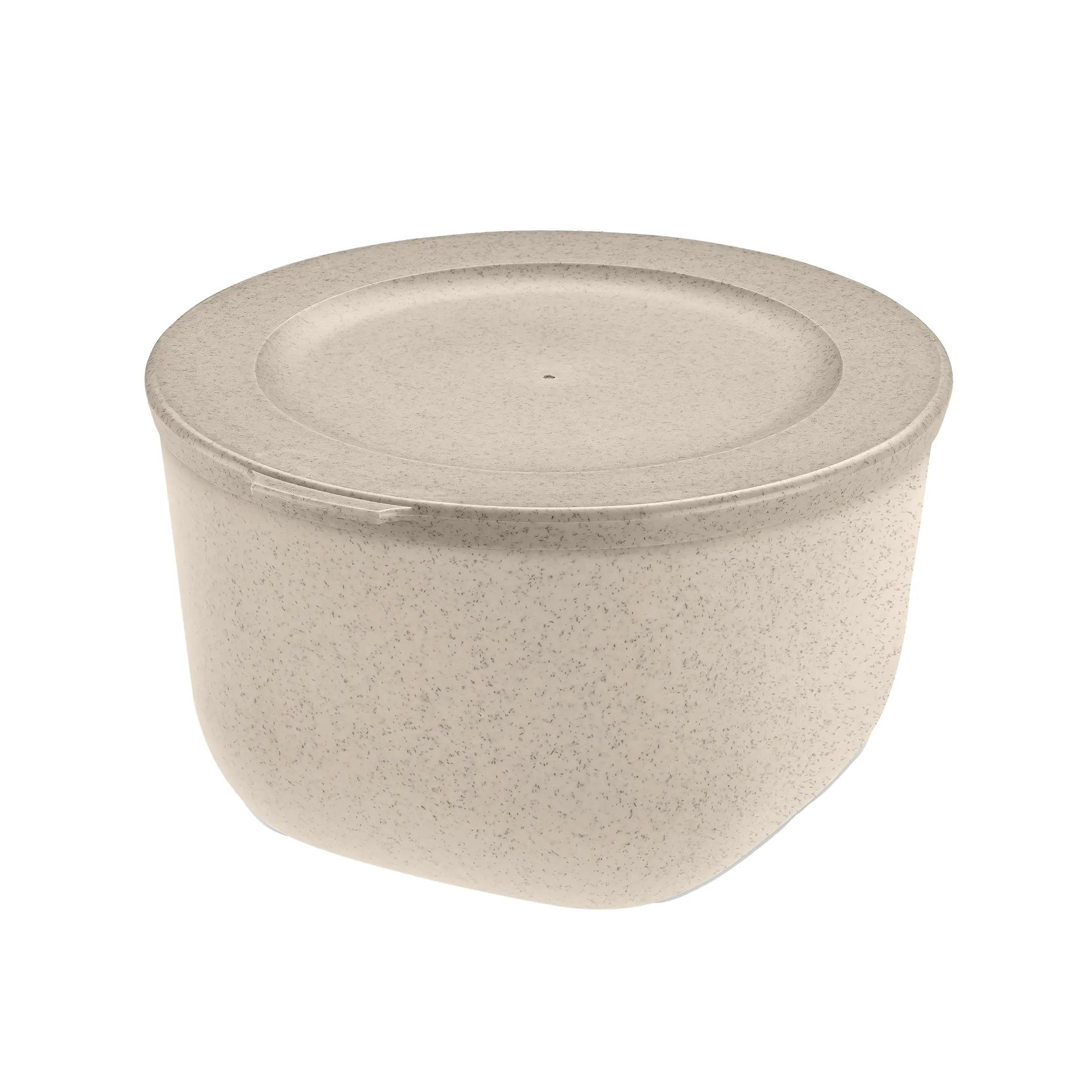 Connect skål med lock 1 L biocirkulär termoplast, Nature desert sand Koziol
