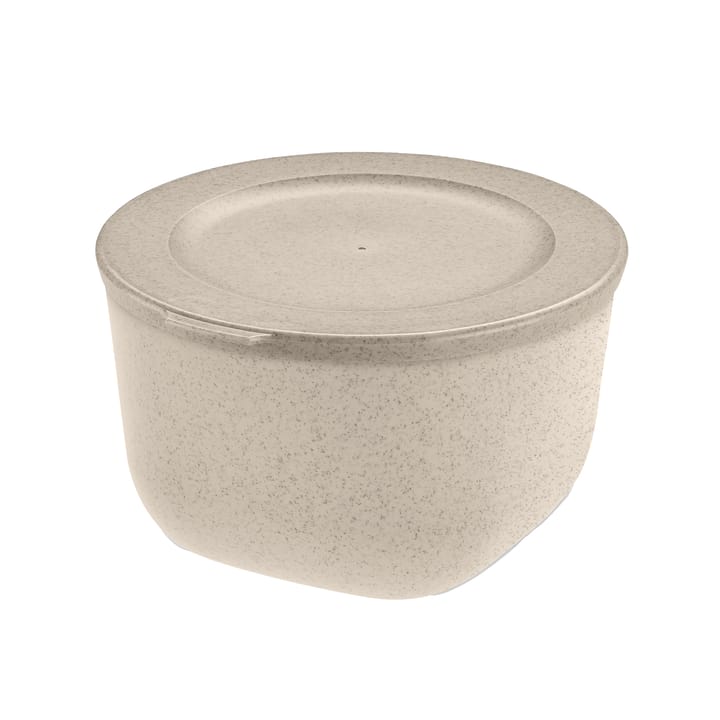 Connect skål med lock 1 L biocirkulär termoplast - Nature desert sand - Koziol