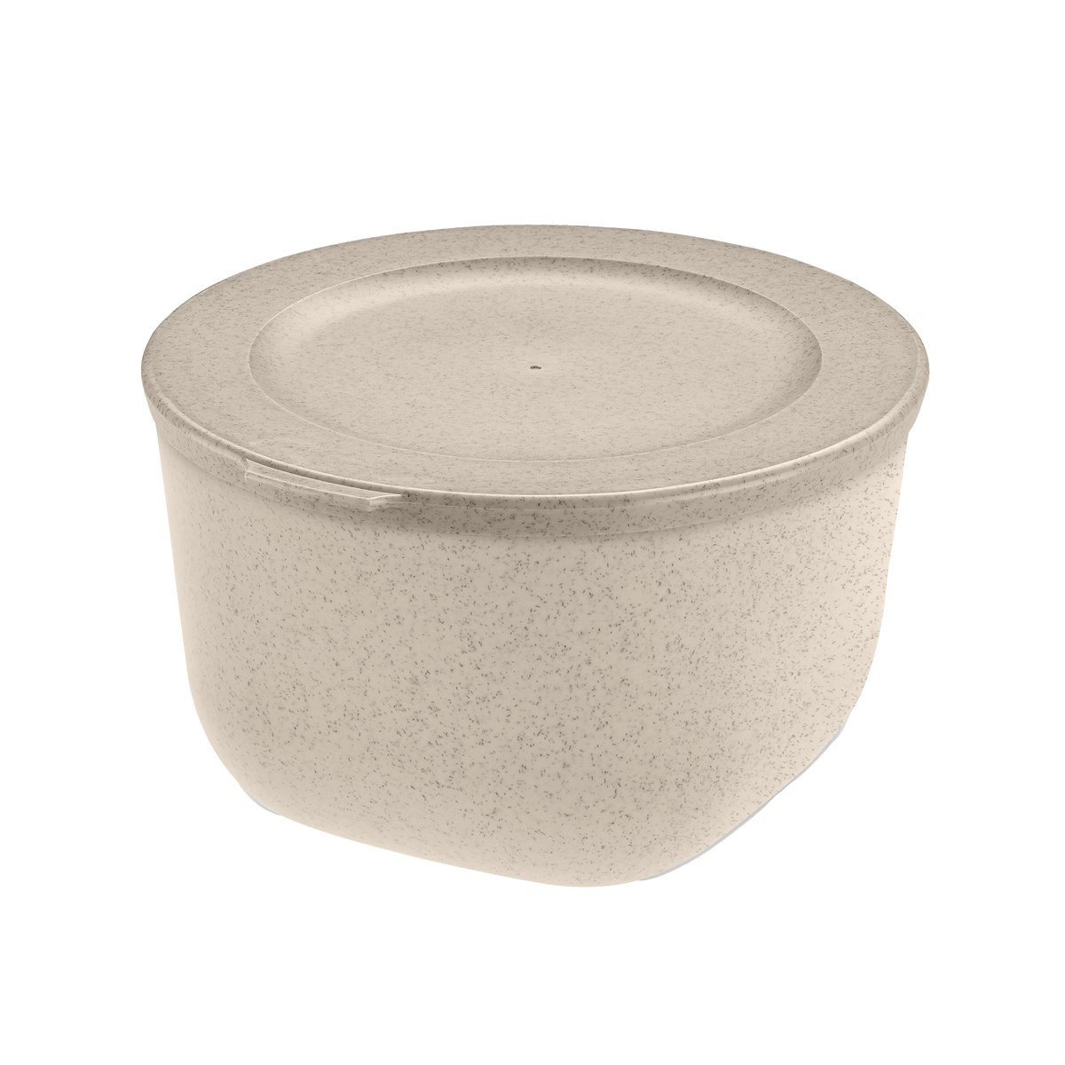 Koziol Connect skål med lock 1 L biocirkulär termoplast Nature desert sand