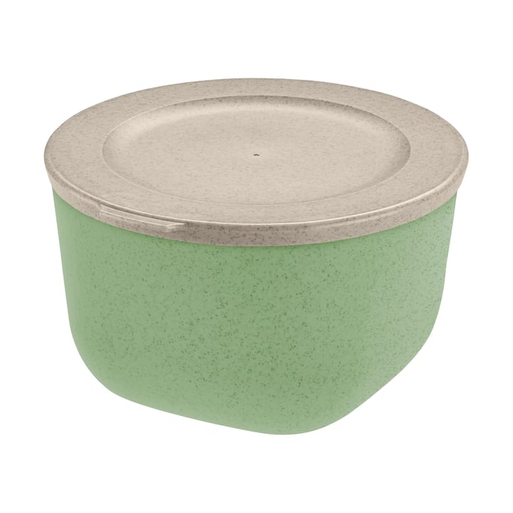 Connect skål med lock 1 L biocirkulär termoplast - Nature leaf green - Koziol