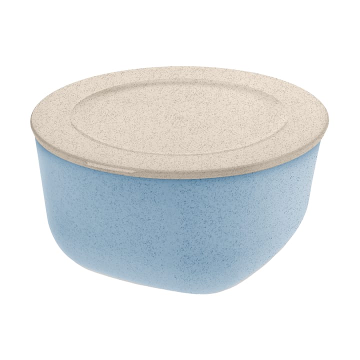Connect skål/bunke med lock 2 L biocirk termoplast - Nature flower blue - Koziol