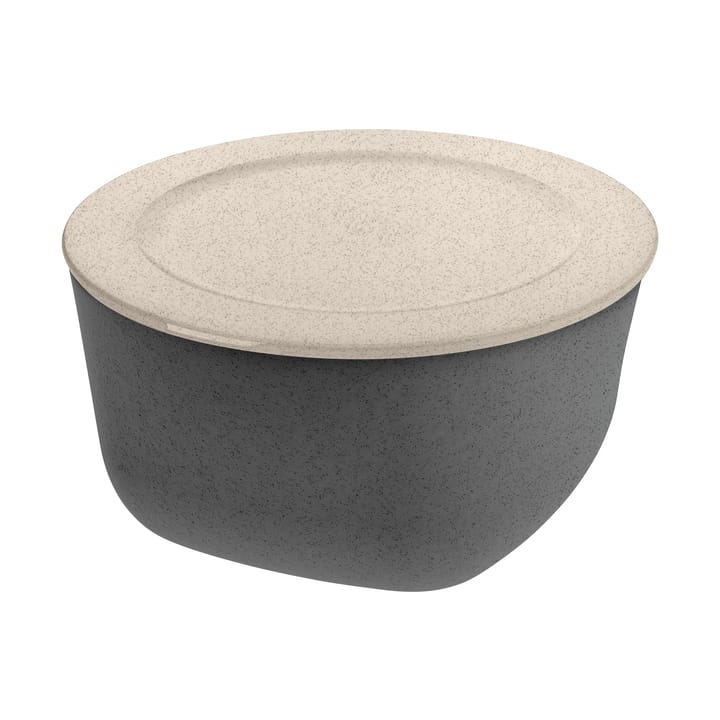 Connect skål/bunke med lock 4 L biocirk termoplast - Nature ash grey - Koziol