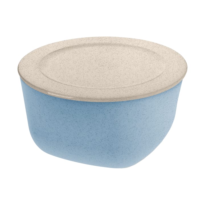 Connect skål/bunke med lock 4 L biocirk termoplast - Nature flower blue - Koziol