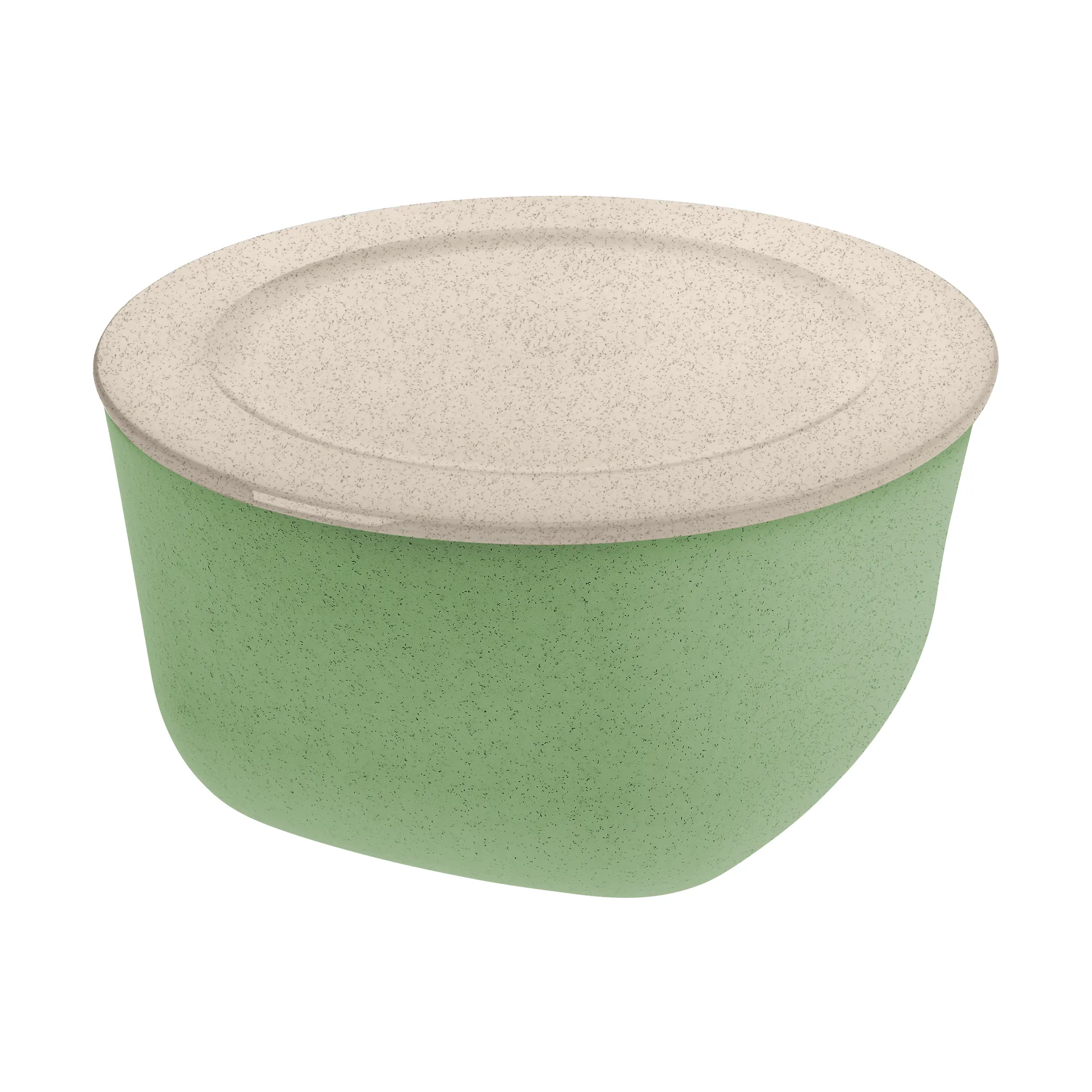 Connect skål/bunke med lock 4 L biocirk termoplast, Nature leaf green Koziol