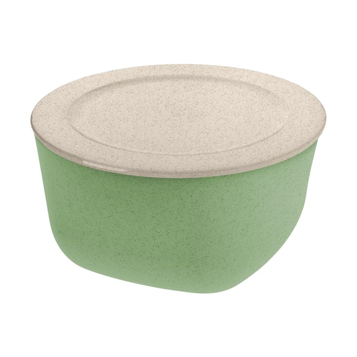 Connect skål/bunke med lock 4 L biocirk termoplast - Nature leaf green - Koziol