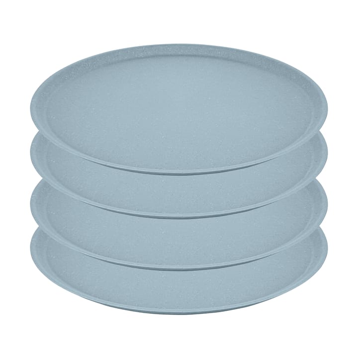 Connect tallrik Ø25,5 cm 4-pack - Nature flower blue - Koziol