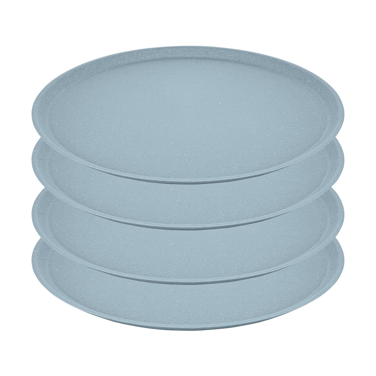 Koziol Connect tallrik 25,5 cm 4-pack Nature flower blue