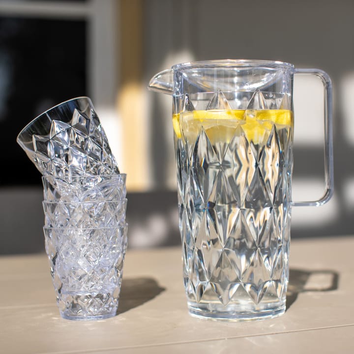 Crystal karaff inkl 4 glas, Kristallklar Koziol