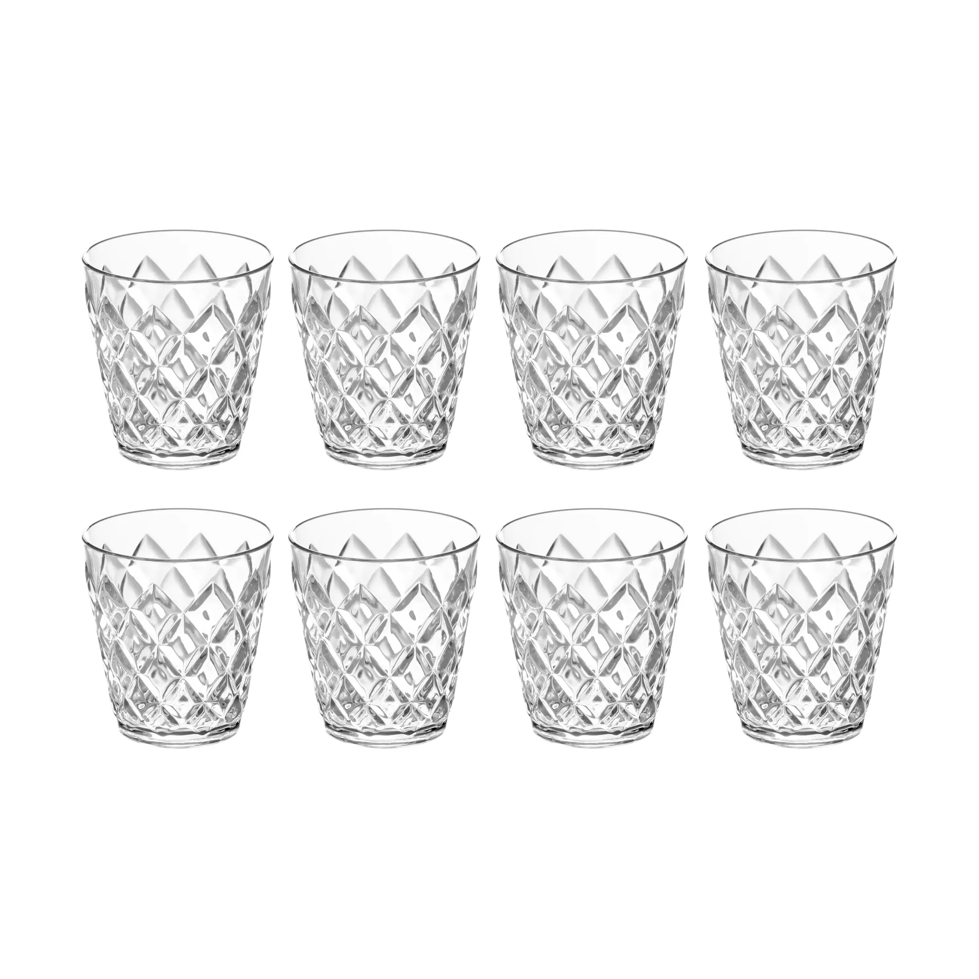Crystal S Dricksglas 8-pack, Kristallklar Koziol