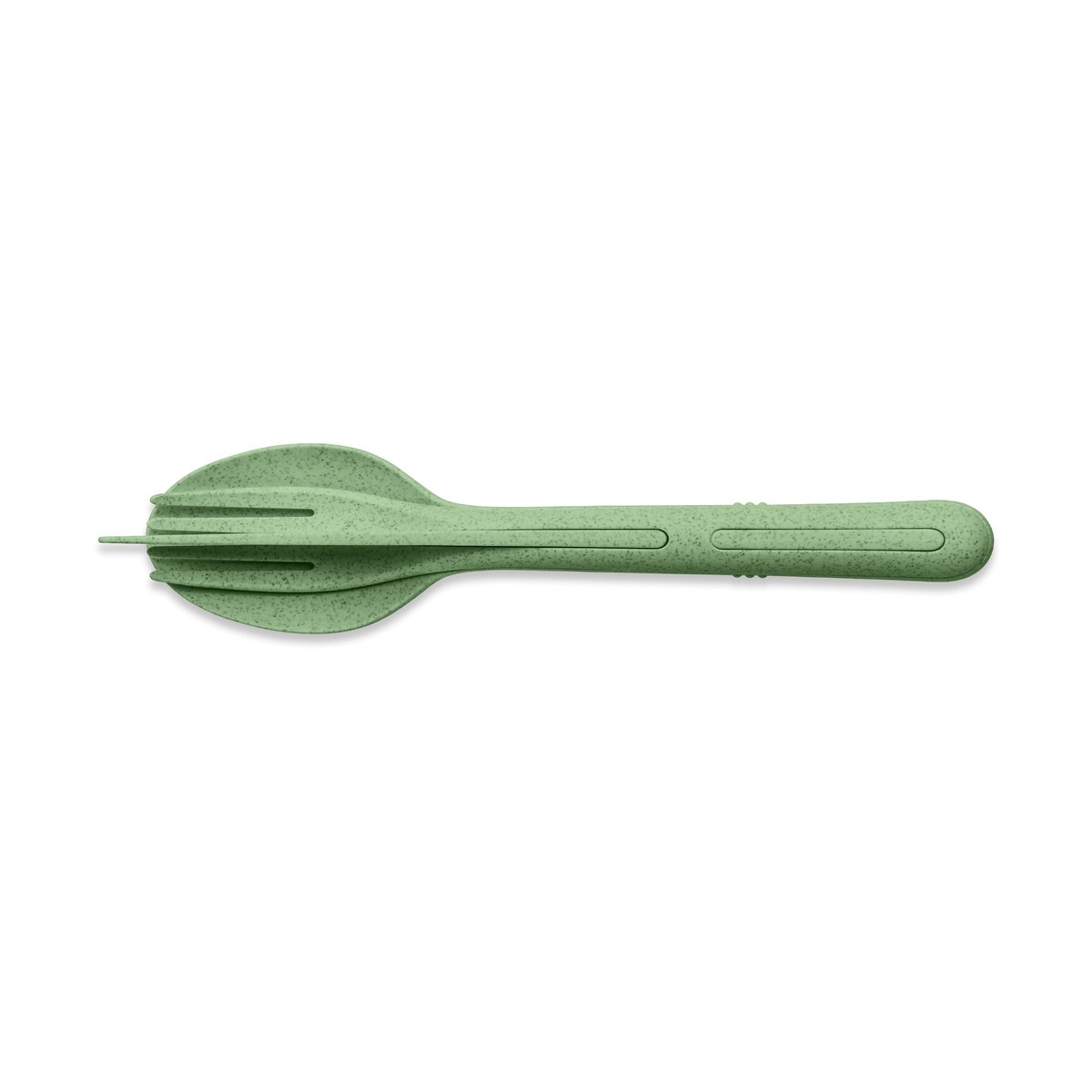 Koziol Klikk bestickset 3 delar Nature leaf green | Skandinavisk Design | Bestickset | Grön