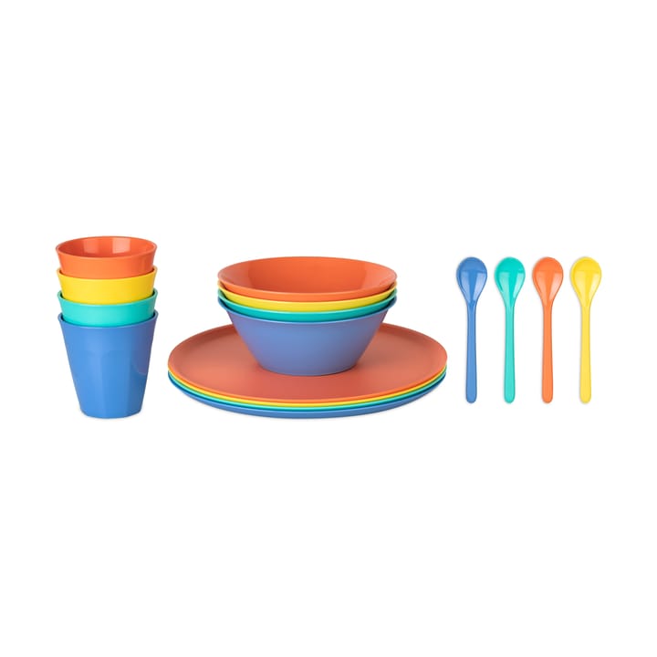 Nora Lollipop servisset 16 delar - Multi - Koziol