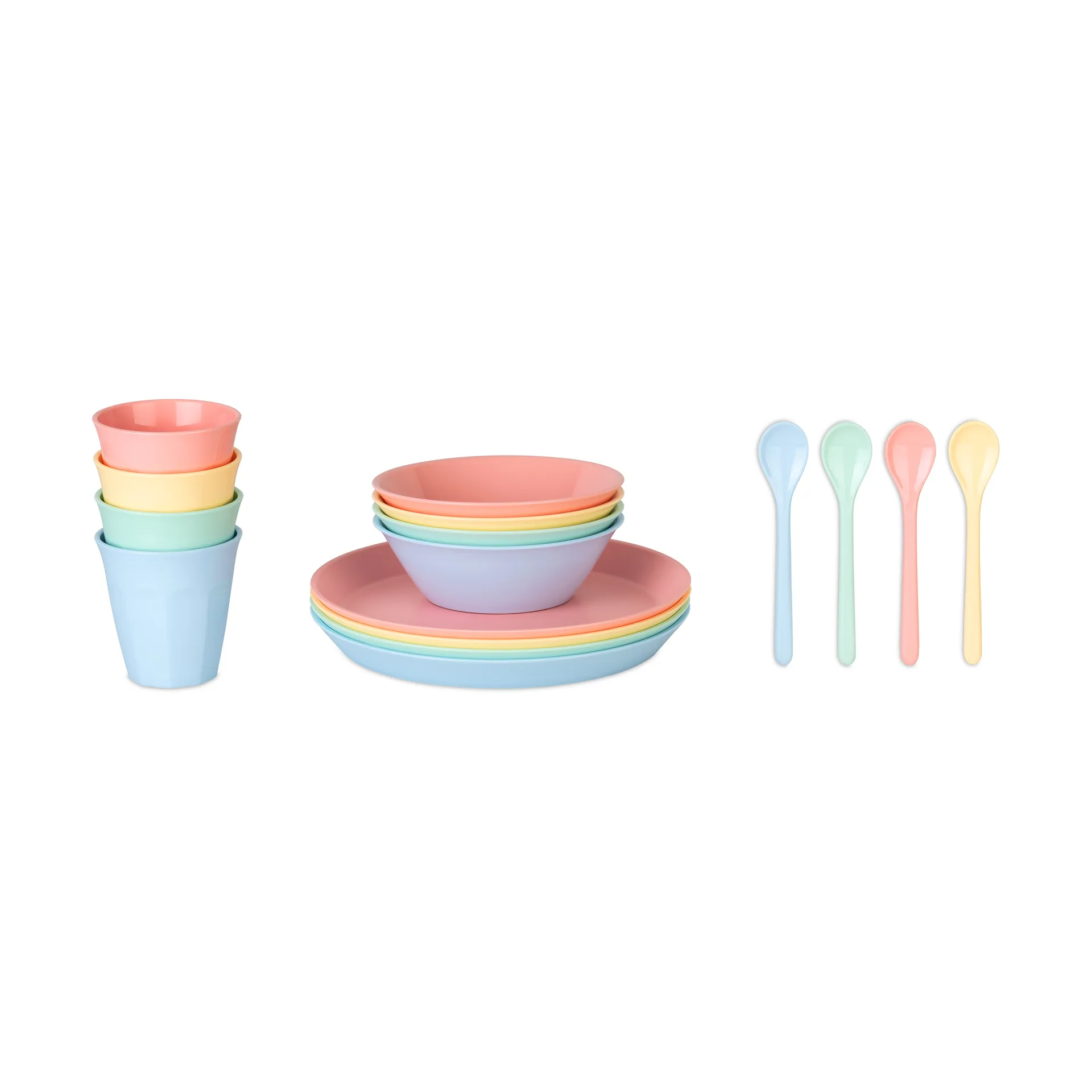 Nora Macarons servisset 16 delar, Multi Koziol