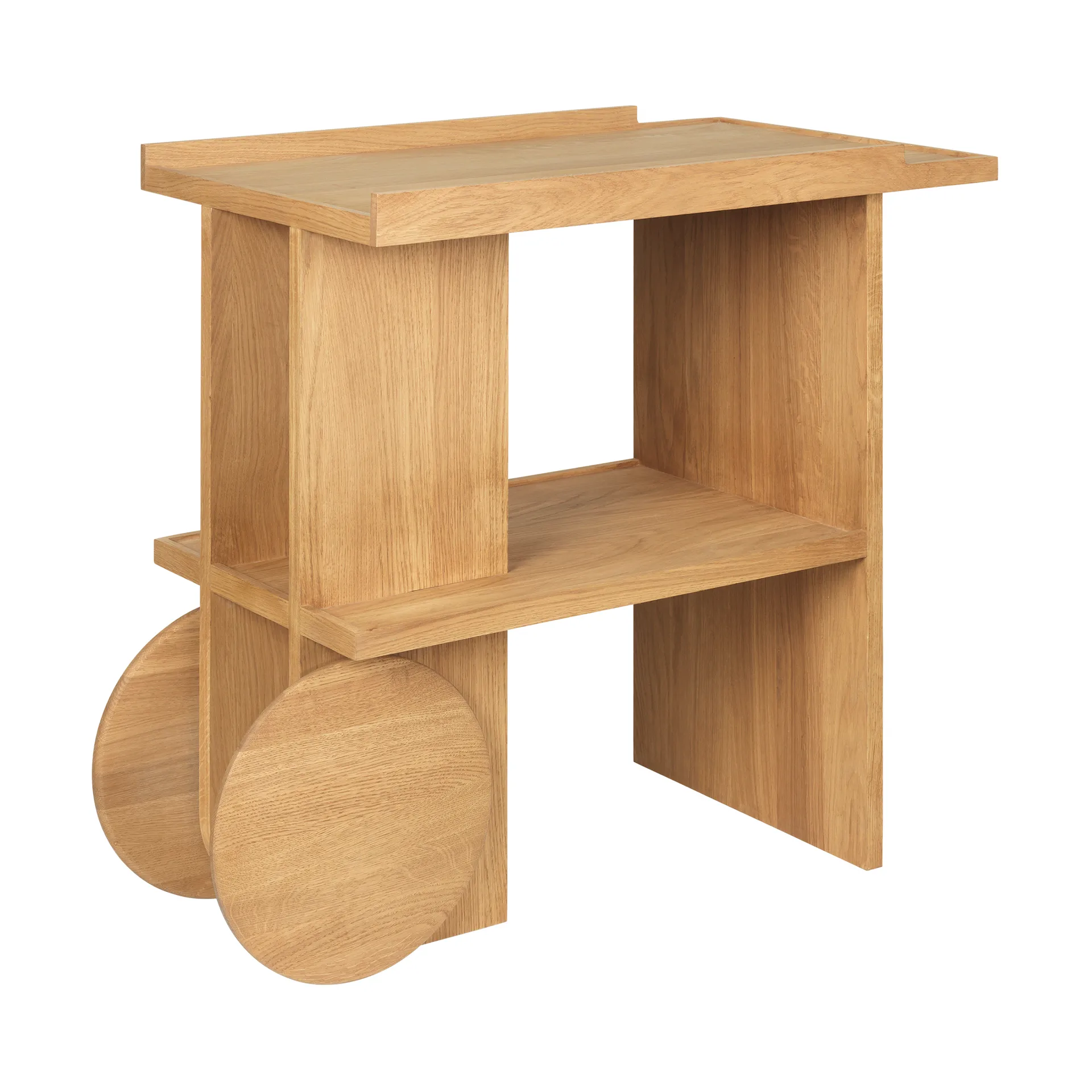 Axis sidobord 42x80 cm, Varm lackerad ek Kristina Dam Studio